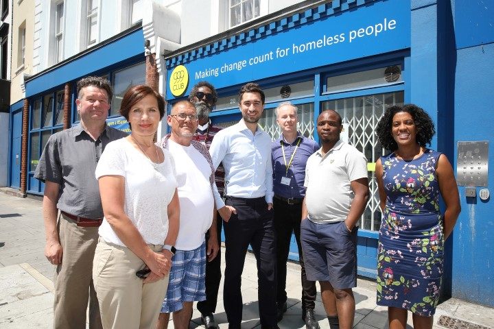 999club staff with Damien Egan Mayor of Lewisham