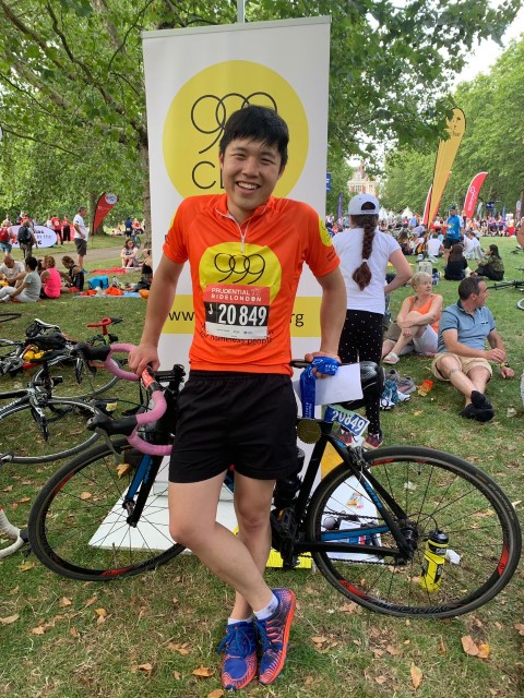 Gabriel cycles to fundraise for the 999 Club